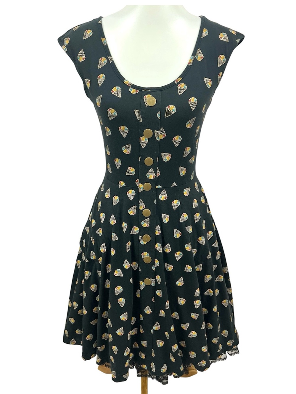 Effie’s Heart Modcloth Retro 50s Capitola Swing Dress Snow Cone Whimsical